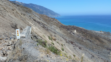 Mud Creek Slide took out Hwy 1