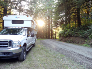 Truck camper in Oregon