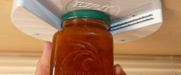 The EZ Off makes opening jars a cinch The EZ Off makes opening jars a cinch