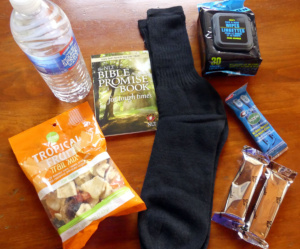 Care bag for homeless campers